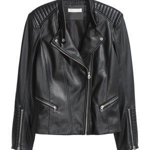 H&M Faux Leather Moto Jacket